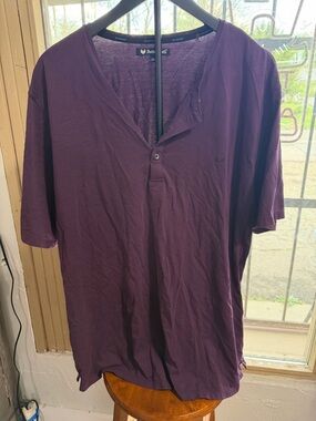 Butter Men's Plum Henley Short Sleeve Shirt